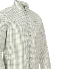 Blaser Tristan 22 férfi hosszú ujjú ing, Olive/beige checked, 3XL