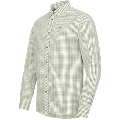 Blaser Tristan 22 férfi hosszú ujjú ing, Olive/beige checked, 3XL