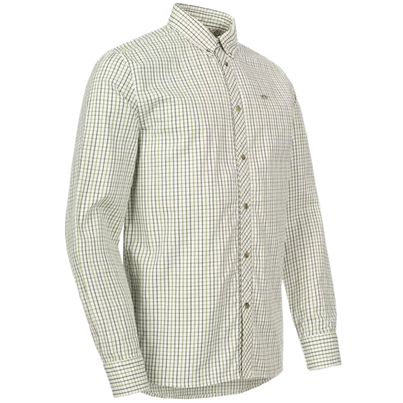 Blaser Tristan 22 férfi hosszú ujjú ing, Olive/beige checked, 3XL