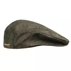 Blaser Vintage flat cap, Olive mélange-black, S/M