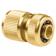 Cellfast Brass tömlő gyorscsatlakozó, vízátfolyós, 1/2"