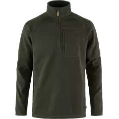 Fjällräven Övik Fleece Half Zip férfi pulóver, Deep Forest, S