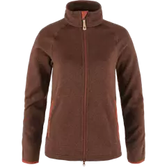 Fjällräven Övik Fleece Zip női kardigán, Autumn Leaf, L