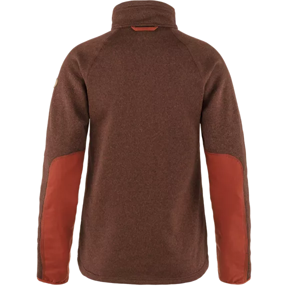 Fjällräven Övik Fleece Zip női kardigán, Autumn Leaf, L