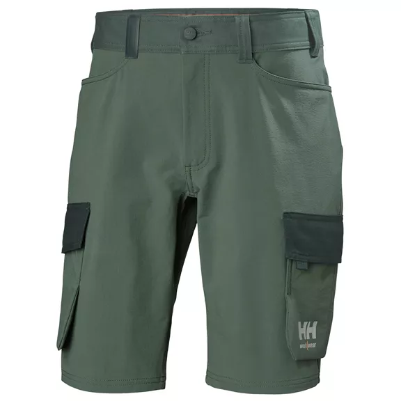 Helly Hansen Oxford 4X Cargo rövid munkanadrág, spruce-darkest spruce, 44.