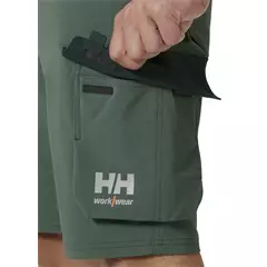 Helly Hansen Oxford 4X Cargo rövid munkanadrág, spruce-darkest spruce, 44.