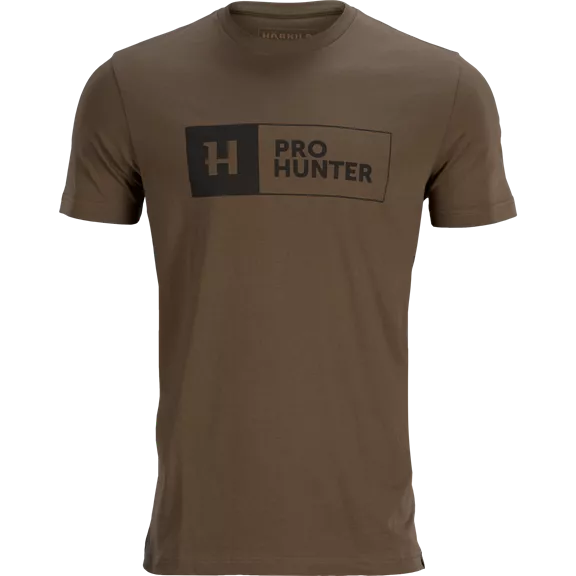 Härkila Pro Hunter férfi rövid ujjú póló, Slate brown, 4XL