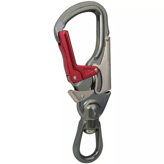 ISC Swivel Eye Tri Lock, Alu karabiner kampó