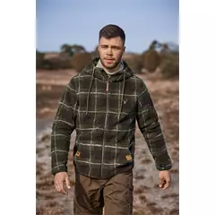 Tom Collins Teddy férfi fleece kabát, oliv, M