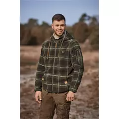 Tom Collins Teddy férfi fleece kabát, oliv, XL